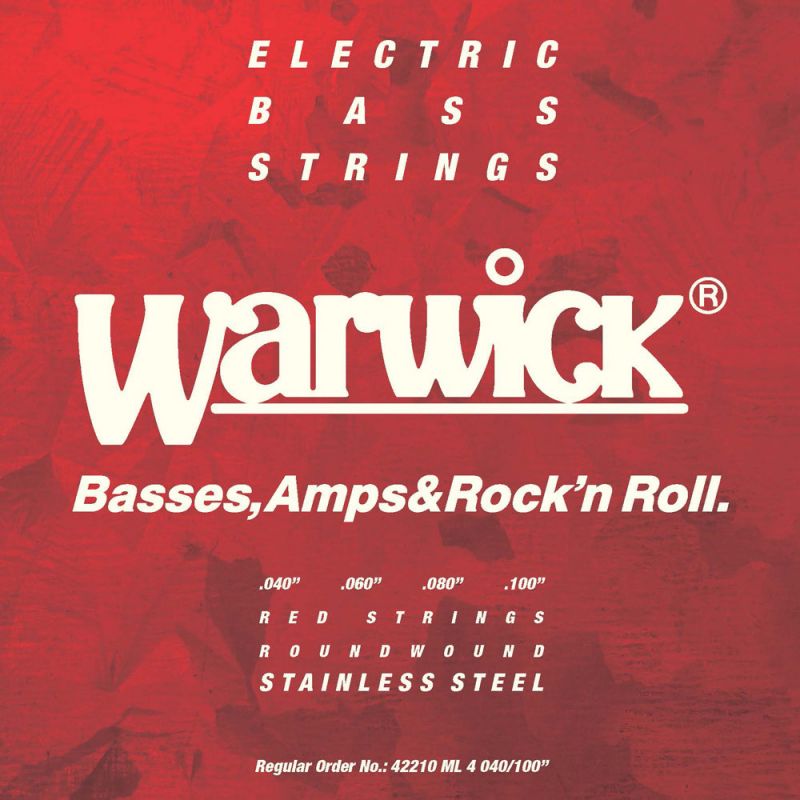 Набор струн WARWICK 42210 RED Stainless Steel Medium Light 4-String (40-100)